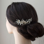 Marquise Spray Bridal Comb with Pearls - Hair Comb - Cassandra Lynne