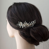 Marquise Spray Bridal Comb with Pearls - Hair Comb - Cassandra Lynne