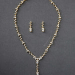 Marquise Vine and Pear Drop CZ Necklace Set - Necklace Set - Cassandra Lynne