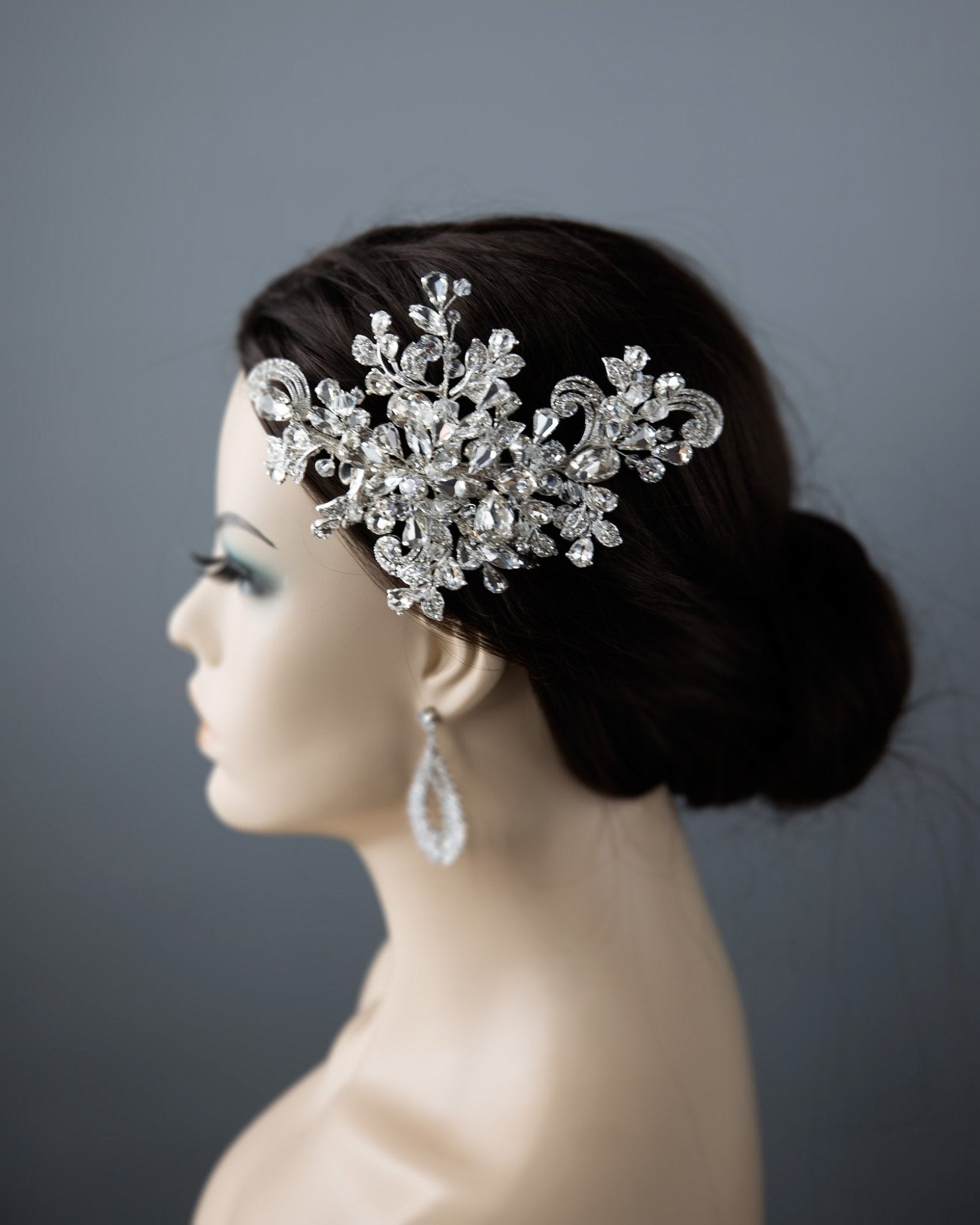 Maximalist Crystal Wedding Headpiece - Hair Clips - Cassandra Lynne