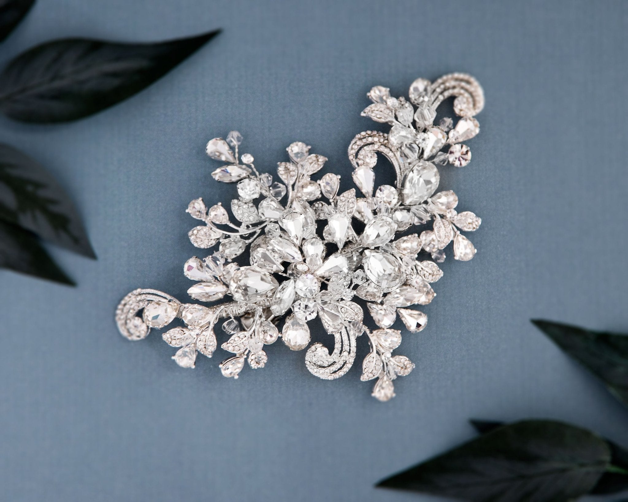 Maximalist Crystal Wedding Headpiece - Hair Clips - Cassandra Lynne