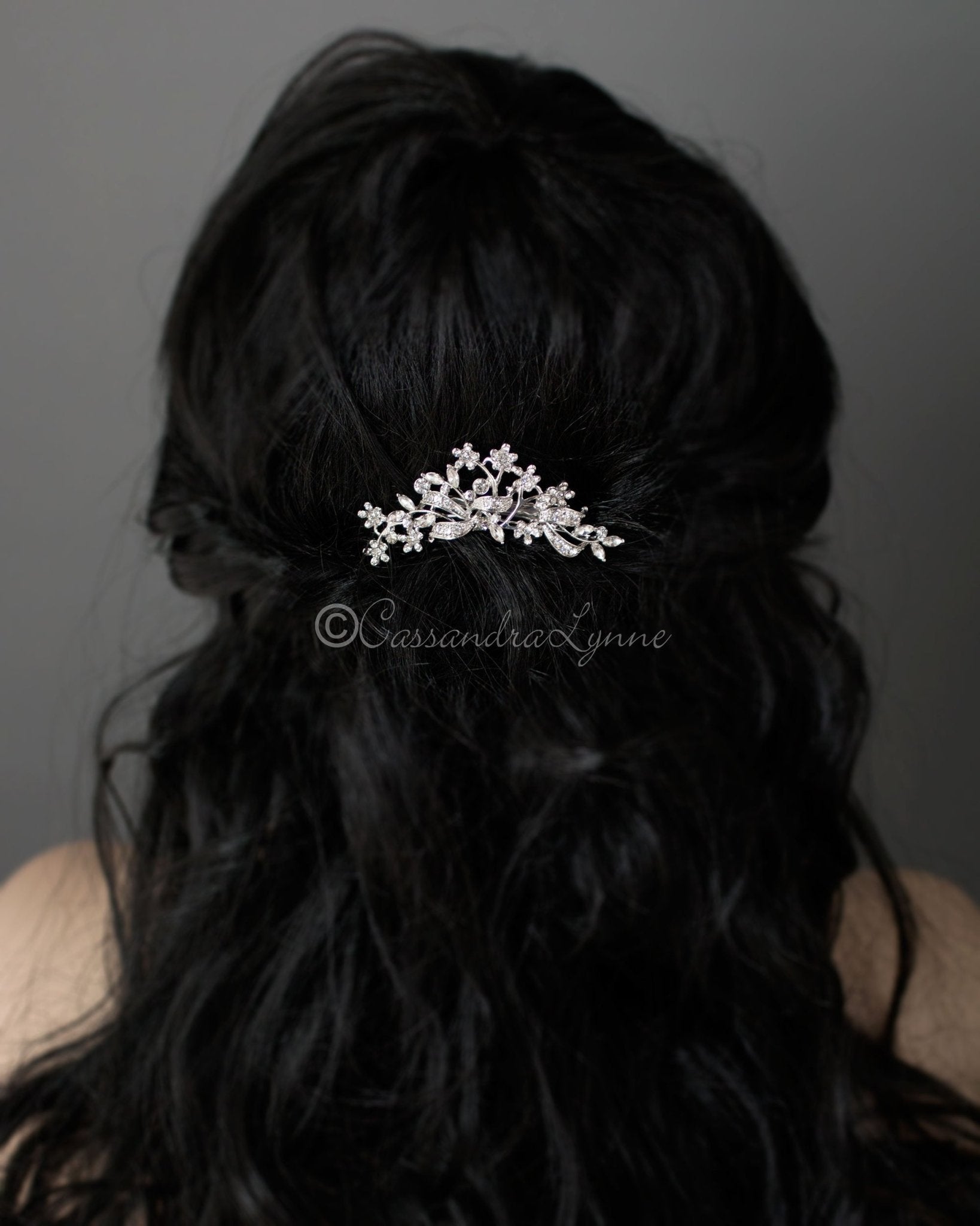Mini Flowers and Ribbons Hair Clip - Cassandra Lynne