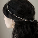 Minimalist Crystal Wedding Hair Vine in Gold - Hair Vine - Cassandra Lynne