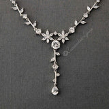 Minimalist Flowers Wedding Necklace Set - Necklace Set - Cassandra Lynne