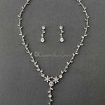 Minimalist Flowers Wedding Necklace Set - Necklace Set - Cassandra Lynne