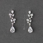 Multi - Shape Cluster CZ Bridal Earrings - Earrings - Cassandra Lynne