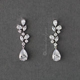 Multi - Shape Cluster CZ Bridal Earrings - Earrings - Cassandra Lynne