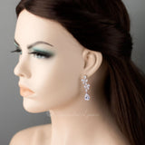 Multi - Shape Cluster CZ Bridal Earrings - Earrings - Cassandra Lynne