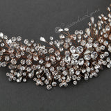 Multi - shape Jewels Wedding Headpiece - Headband - Cassandra Lynne