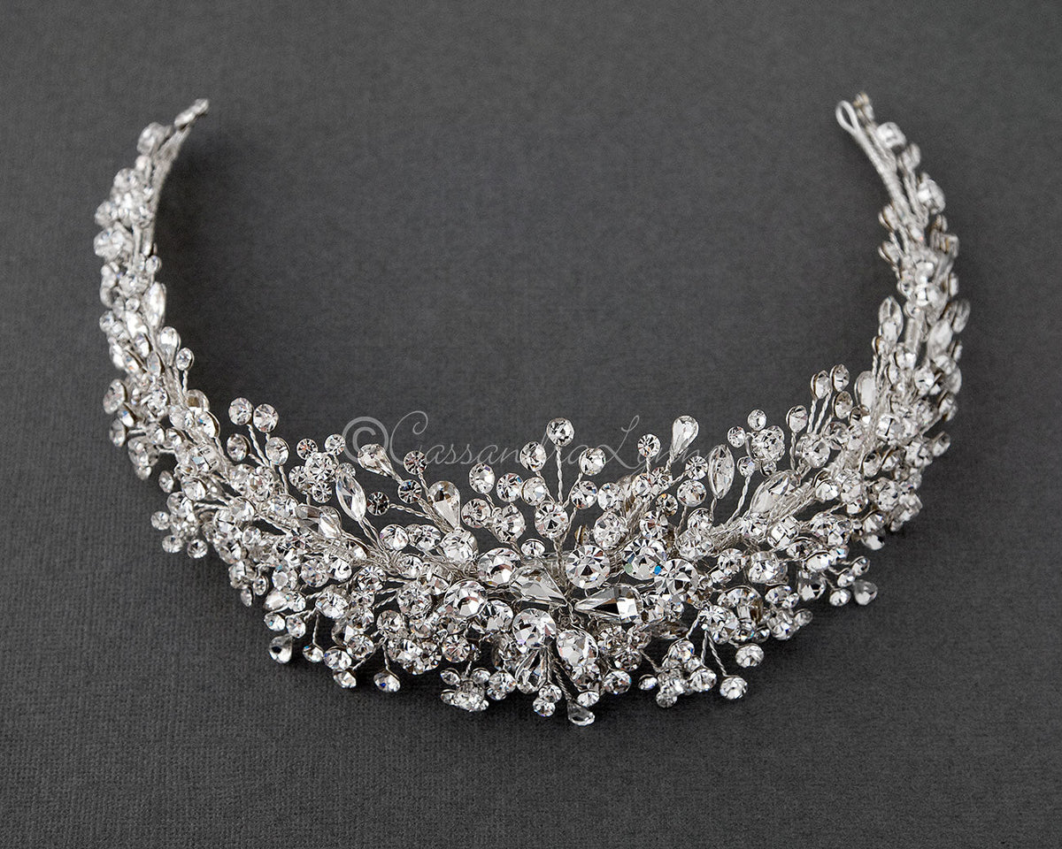 Multi-shape Jewels Wedding Headpiece - Cassandra Lynne