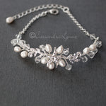 Nautical Wedding Starfish Bracelet with Pearls - Bracelet - Cassandra Lynne