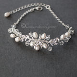 Nautical Wedding Starfish Bracelet with Pearls - Bracelet - Cassandra Lynne