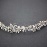 Opal Accented Halo Vine with Pearls - Halo - Cassandra Lynne