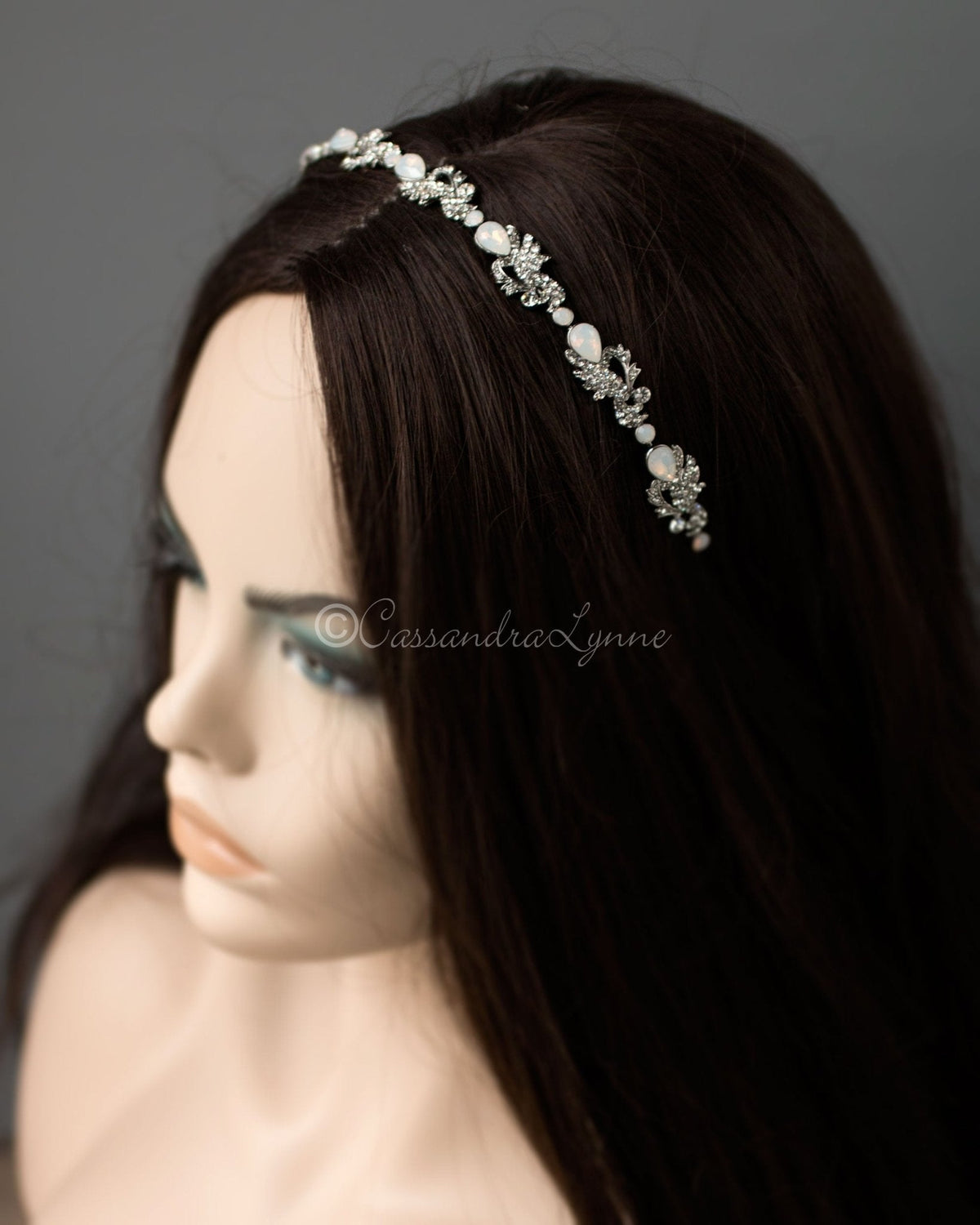 Opal Crystals Wedding Headband - Headband - Cassandra Lynne