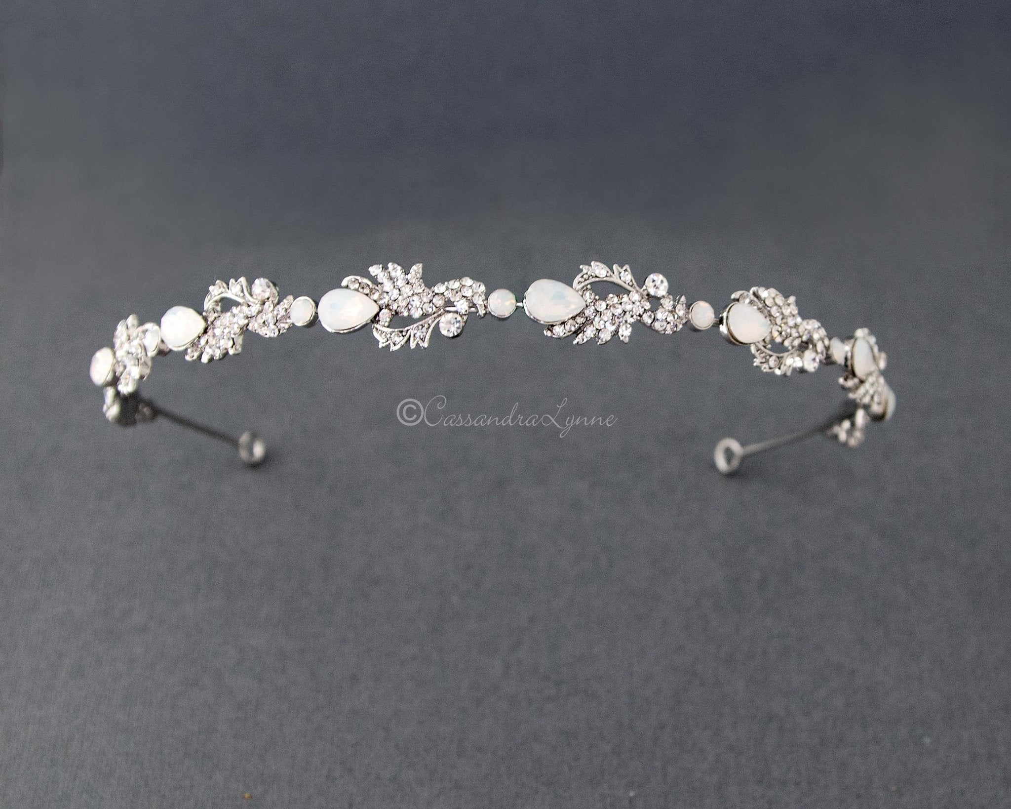 Opal Crystals Wedding Headband - Headband - Cassandra Lynne