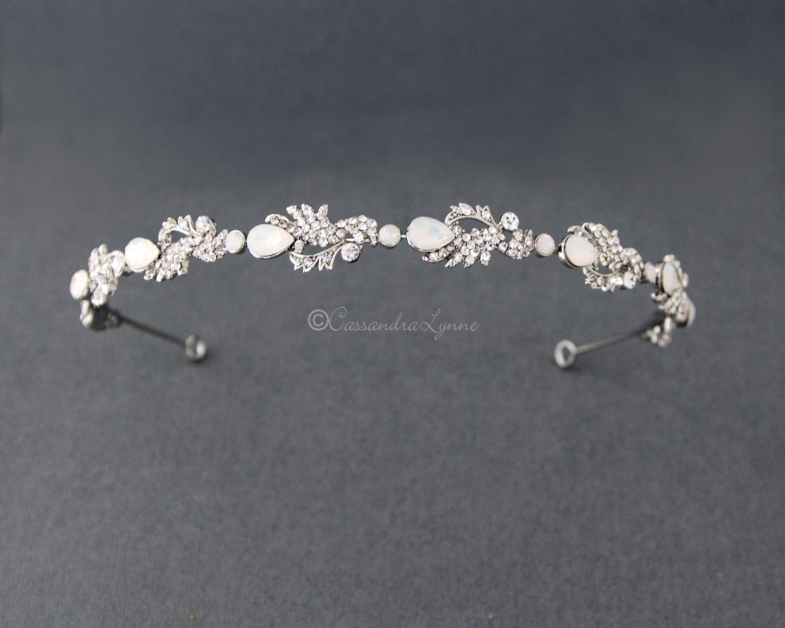 Opal Crystals Wedding Headband - Headband - Cassandra Lynne
