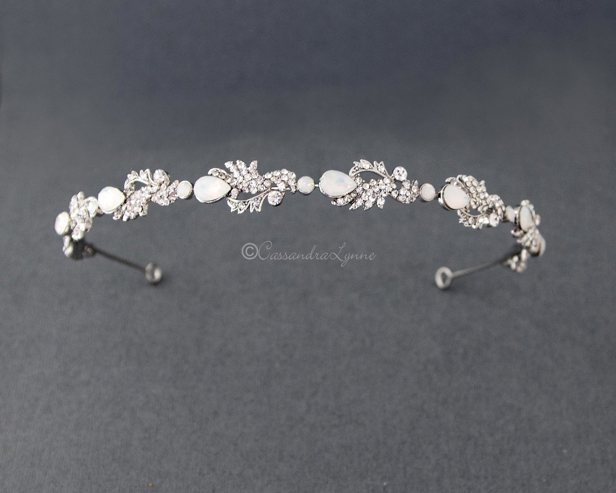 Opal Crystals Wedding Headband - Headband - Cassandra Lynne