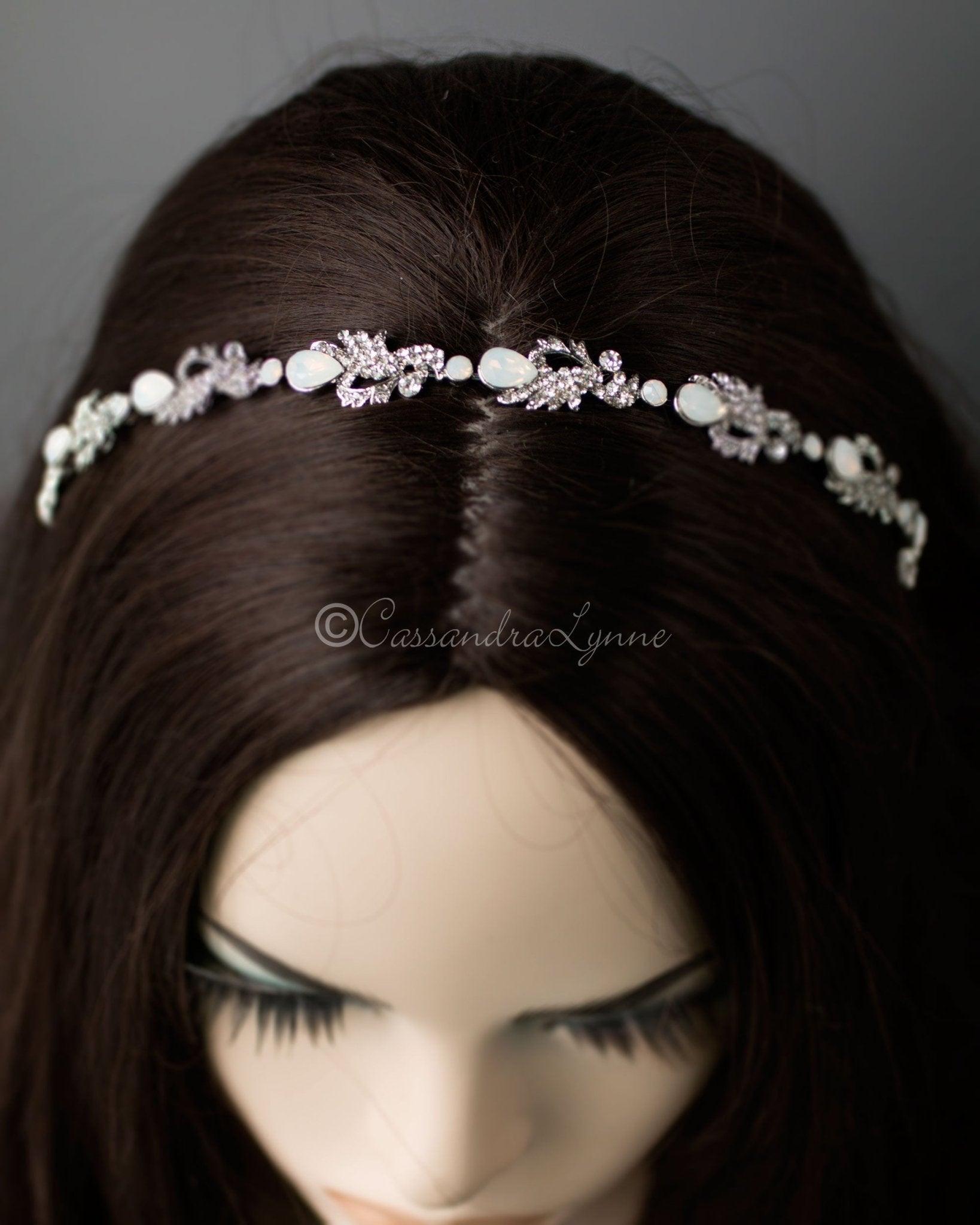 Opal Crystals Wedding Headband - Headband - Cassandra Lynne