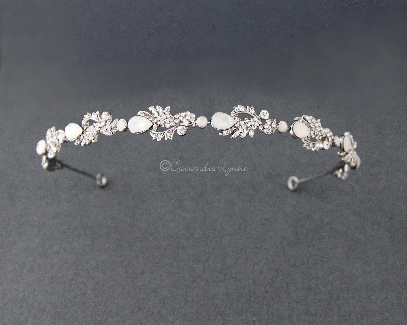 Opal Crystals Wedding Headband - Cassandra Lynne