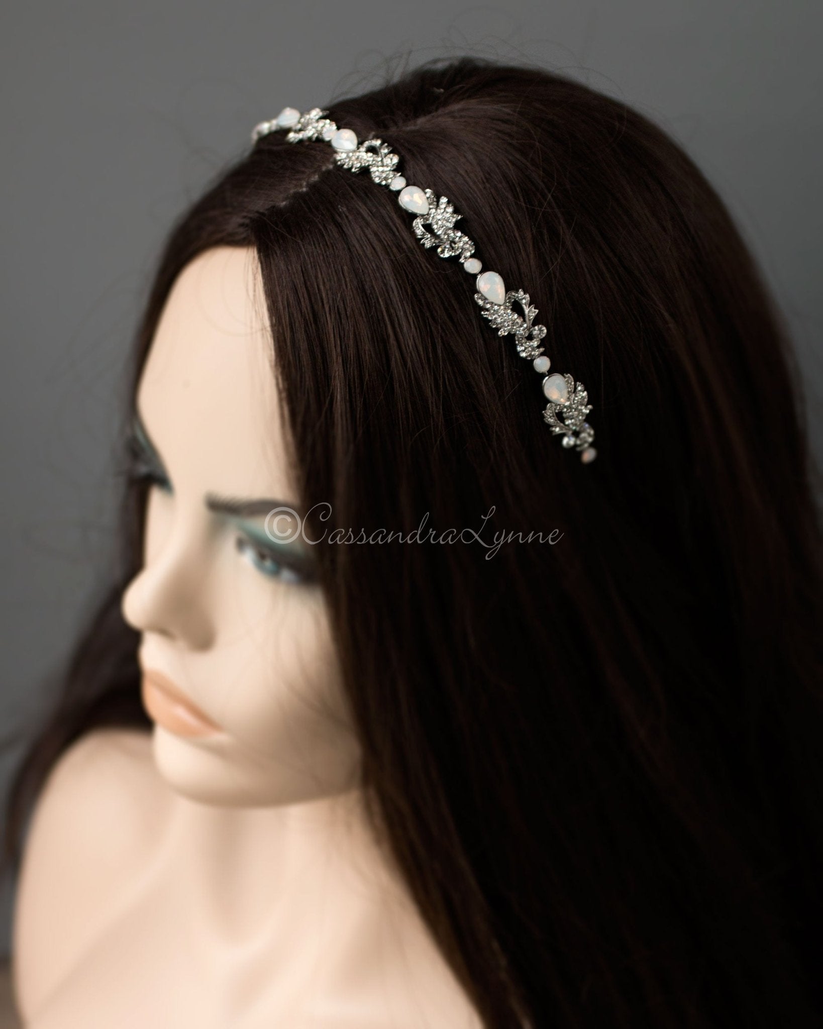 Opal Crystals Wedding Headband - Cassandra Lynne