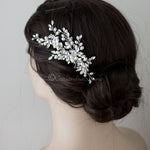Oval Pearls Crystal Wedding Hair Comb - Hair Comb - Cassandra Lynne
