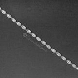 Pave Leaf Cubic Zirconia Tennis Bracelet - Bracelet - Cassandra Lynne
