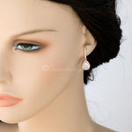 Pave Pear Drop CZ Wedding Earrings - Earrings - Cassandra Lynne