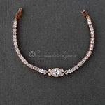 Pave Teardrop Simple CZ Wedding Bracelet - Bracelet - Cassandra Lynne
