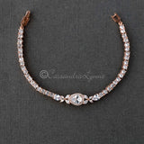 Pave Teardrop Simple CZ Wedding Bracelet - Bracelet - Cassandra Lynne
