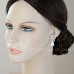 Pear Drop CZ Bridal Earrings - Earrings - Cassandra Lynne