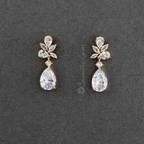 Pear Drop CZ Bridal Earrings - Earrings - Cassandra Lynne