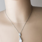 Pear Drop CZ Wedding Pendant Set - Pendant - Cassandra Lynne