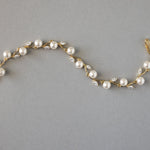 Pearl and CZ Leaves Bracelet - Bracelet - Cassandra Lynne