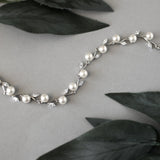Pearl and CZ Leaves Bracelet - Bracelet - Cassandra Lynne
