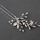 Pearl and Marquise Crystal Wedding Hair Pin - Hair Pins - Cassandra Lynne