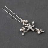 Pearl and Starfish Beach Hair Pin - Hair Pins - Cassandra Lynne