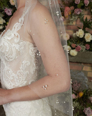 Pearl Clusters Wedding Veil - Cassandra Lynne