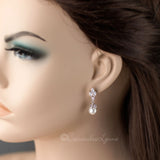 Pearl CZ Earrings Vintage Style - Earrings - Cassandra Lynne