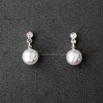 Pearl Drop Crystal Earrings - Earrings - Cassandra Lynne