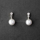Pearl Drop Crystal Earrings - Earrings - Cassandra Lynne