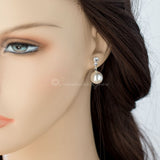 Pearl Drop Crystal Earrings - Earrings - Cassandra Lynne