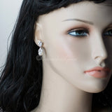 Pearl Drop CZ Earrings - Earrings - Cassandra Lynne