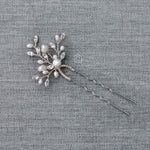 Pearl Hair Pin with Marquise Crystals - Hair Pins - Cassandra Lynne