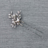 Pearl Hair Pin with Marquise Crystals - Hair Pins - Cassandra Lynne