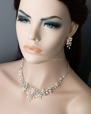 Pearl Wedding Necklace Set - Cassandra Lynne