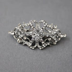 Petite Bridal Hair Clip in Antique Silver - Hair Clips - Cassandra Lynne