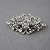 Petite Bridal Hair Clip in Antique Silver - Hair Clips - Cassandra Lynne