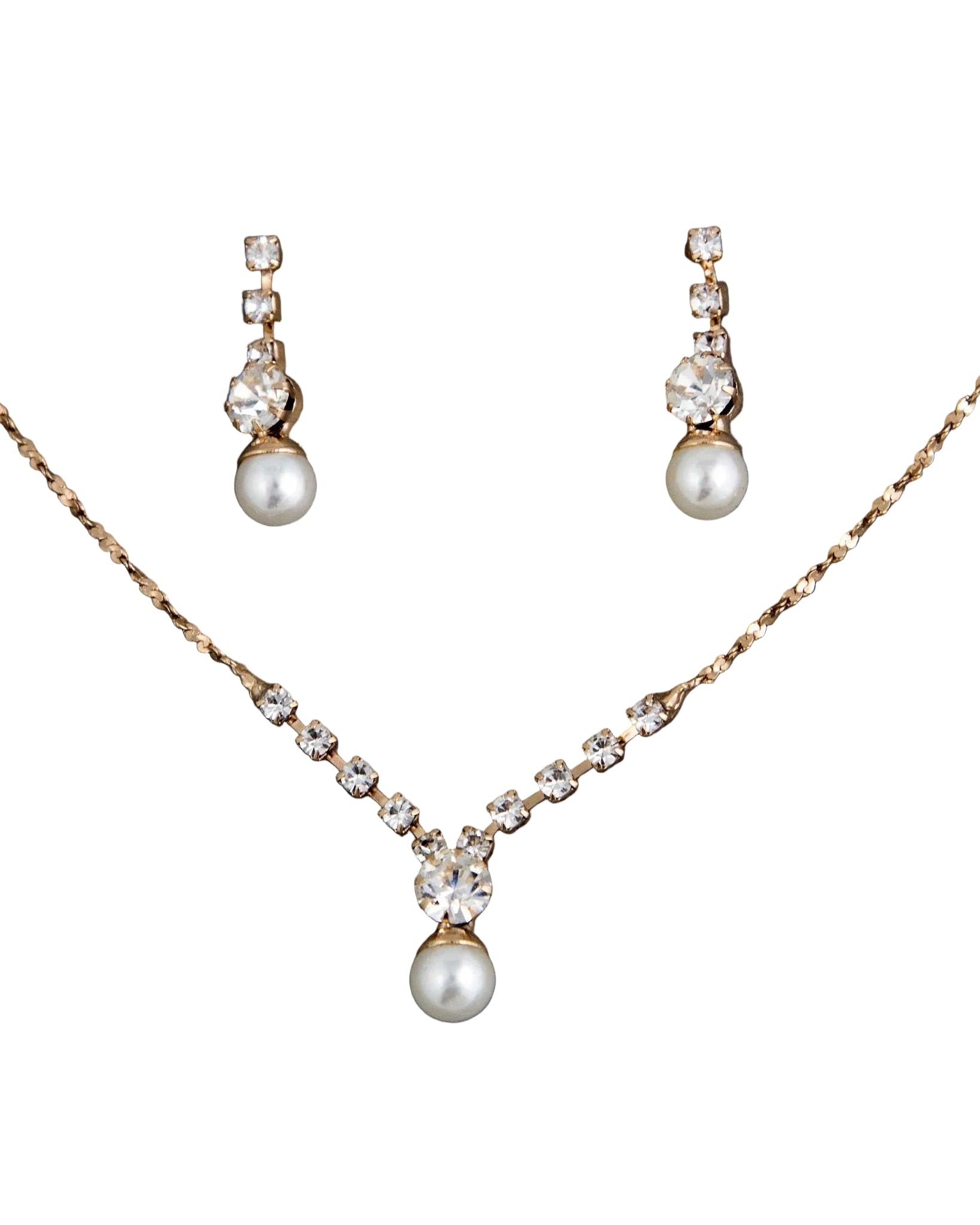 Petite Pearl Crystal Necklace Set - Cassandra Lynne