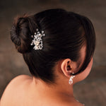 Petite Pearl Wedding Hair Clip with Crystals - Hair Clips - Cassandra Lynne