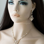 Regal Pearl Bridal Necklace Set - Necklace Set - Cassandra Lynne